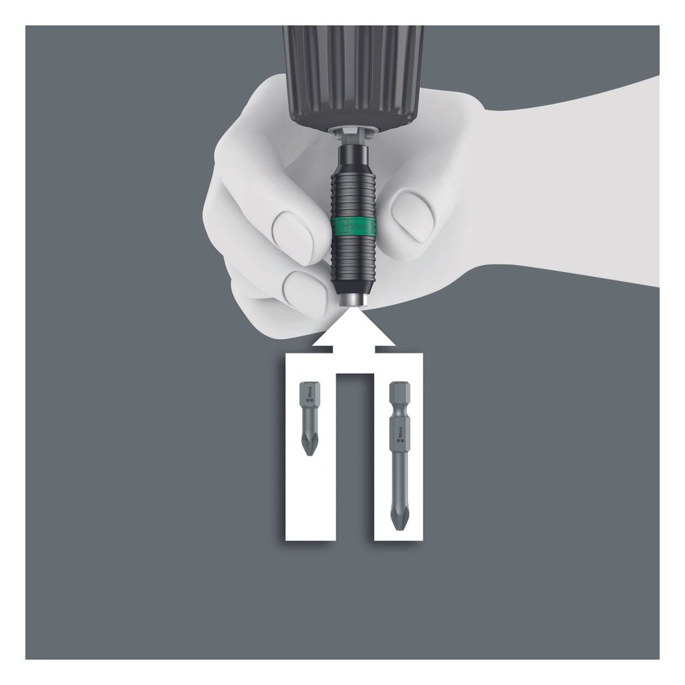 Wera Universalhalter Rapidaptor BiTorsion 897/4 R, 1/4"-Sechskant x 75mm, 05053923001... WERA-05053923001 4013288095633 (Abb. 7)