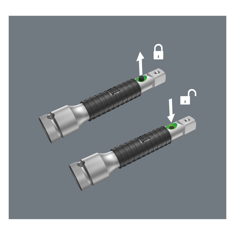 Wera Zyklop-Verlängerung 8796 SA, 1/4" x 75mm, Mattverchromt, 05003530001... WERA-05003530001 4013288121042 (Abb. 3)