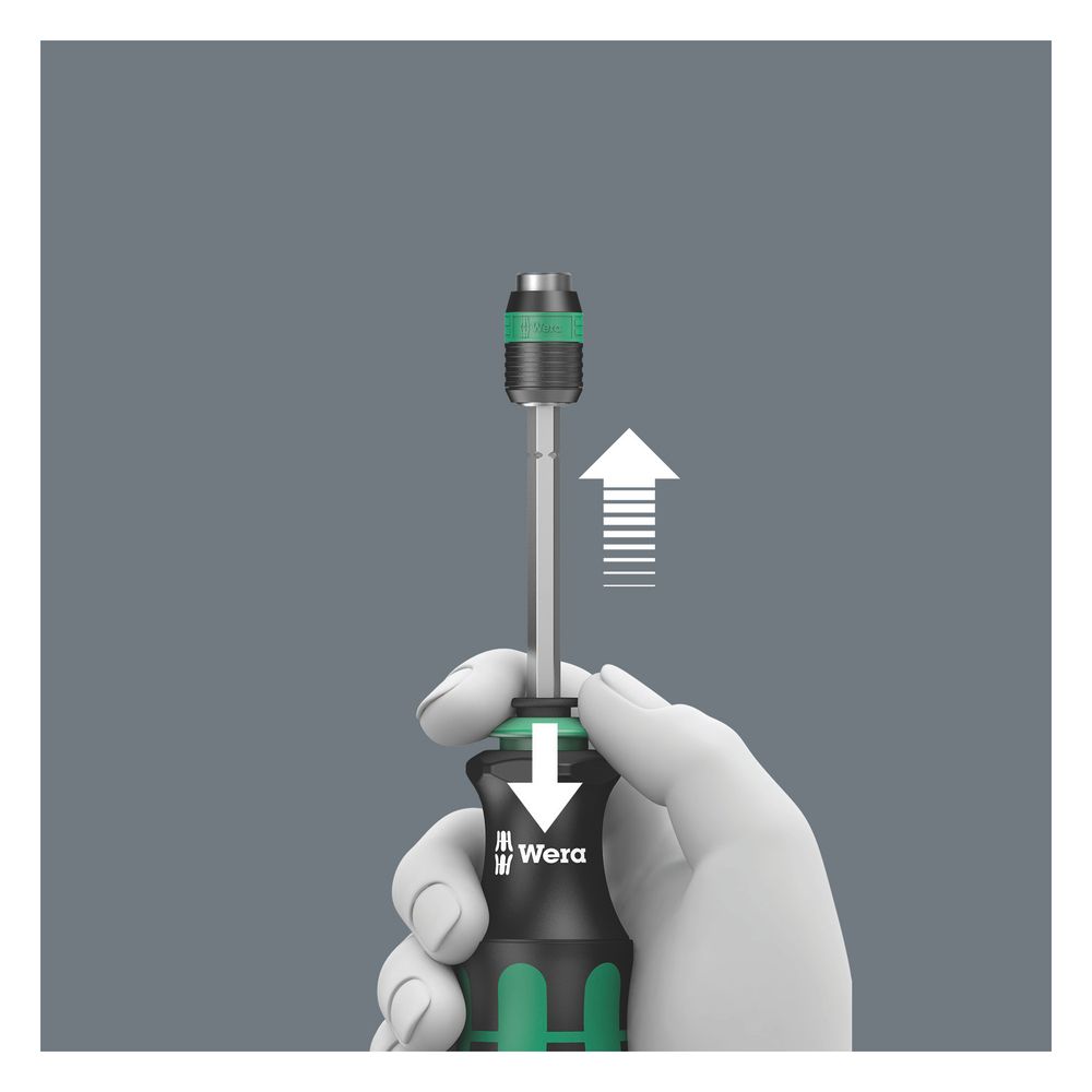 Wera Bithandhalter 817 R, 1/4"-Sechskant x 133mm, magnetisch, Kraftform Griff, 050514... WERA-05051482001 4013288103130 (Abb. 4)
