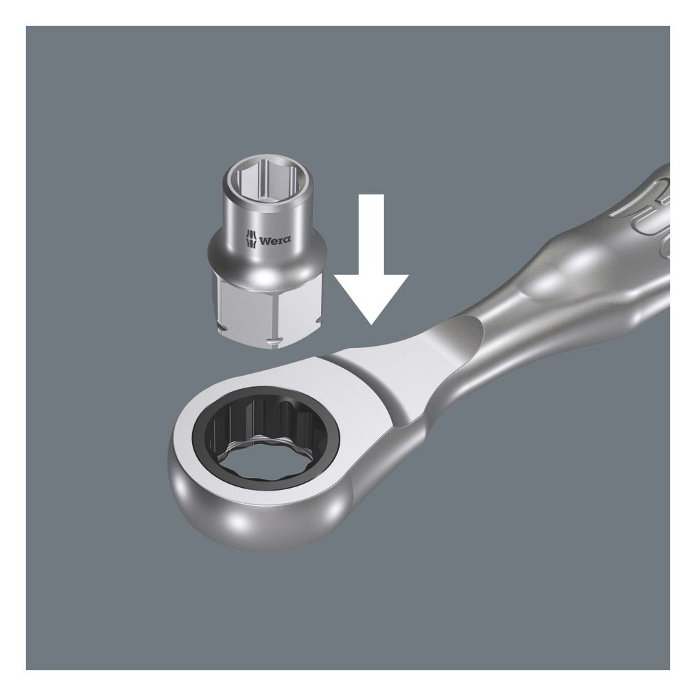Wera Bitumschaltknarre Zyklop Mini 2, 107mm, 1/4", 05003660001... WERA-05003660001 4013288179616 (Abb. 3)