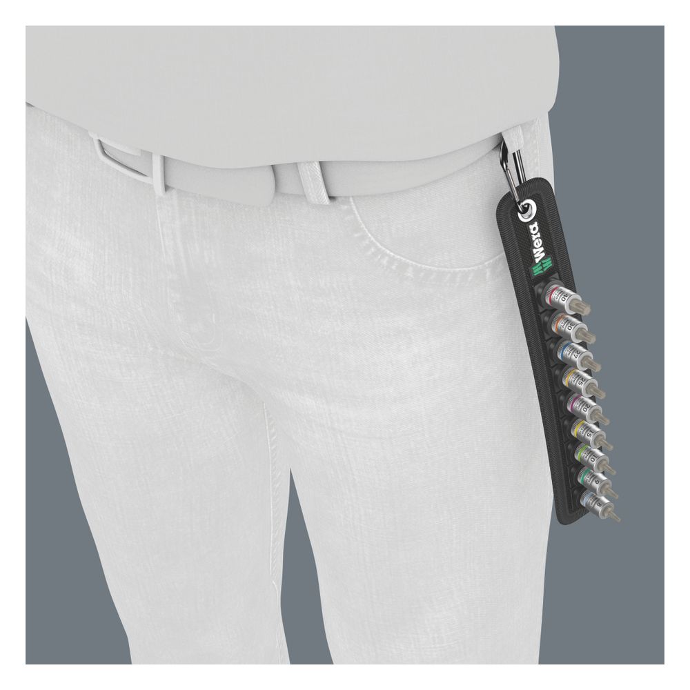 Wera Bitnuss-Satz Belt A 3, Innensechsrund, 1/4", 9-teilig, 05003882001... WERA-05003882001 4013288190772 (Abb. 4)