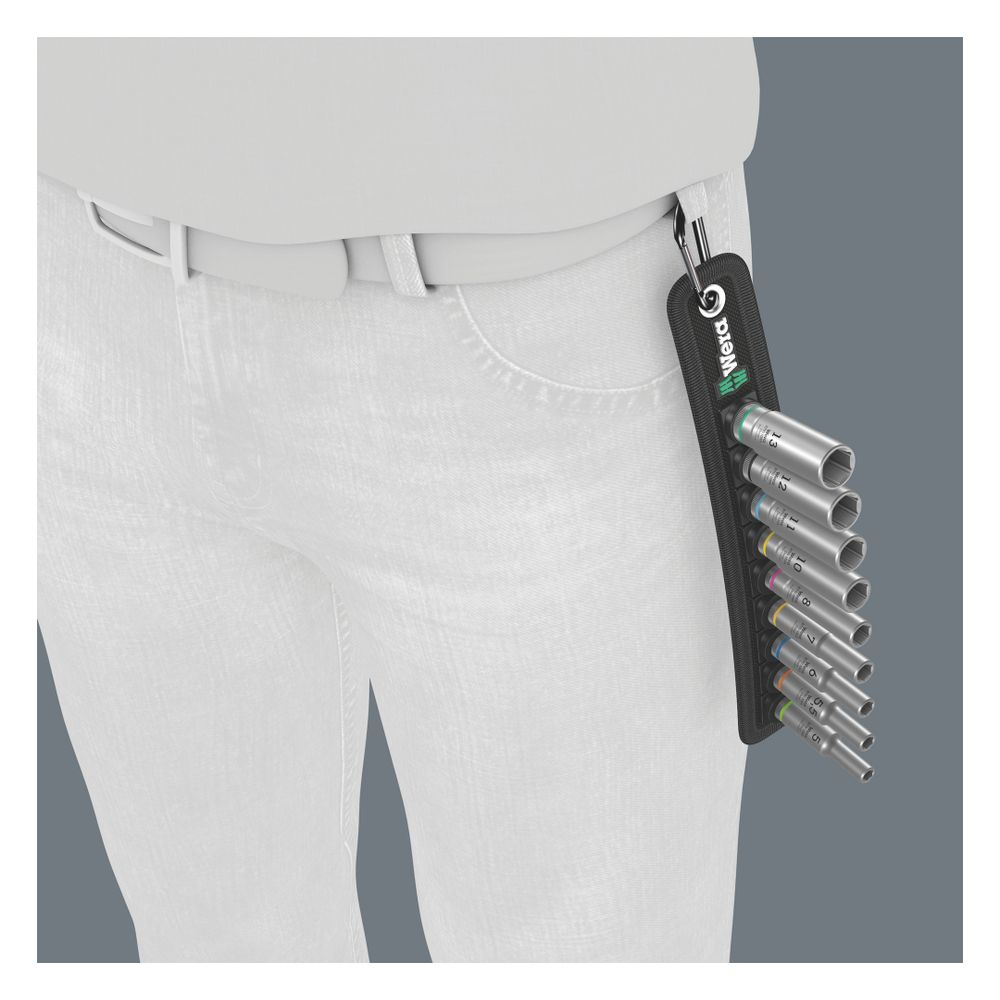 Wera Steckschlüsseleinsatz-Satz Belt A Deep 1, 1/4", 9-teilig, Take it easy, Twist an... WERA-05004525001 4013288210371 (Abb. 4)