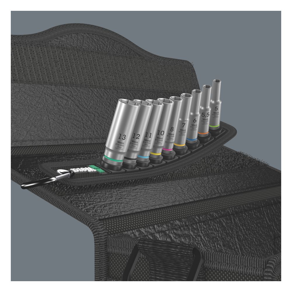 Wera Steckschlüsseleinsatz-Satz Belt A Deep 1, 1/4", 9-teilig, Take it easy, Twist an... WERA-05004525001 4013288210371 (Abb. 5)