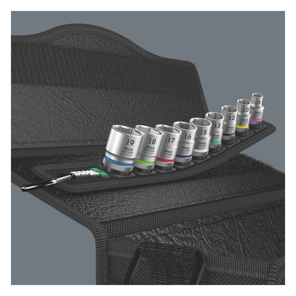 Wera Steckschlüsselsatz Belt B 4 Zyklop, 3/8", 9-teilig, Take it easy, Twist and Lock... WERA-05003973001 4013288194978 (Abb. 5)