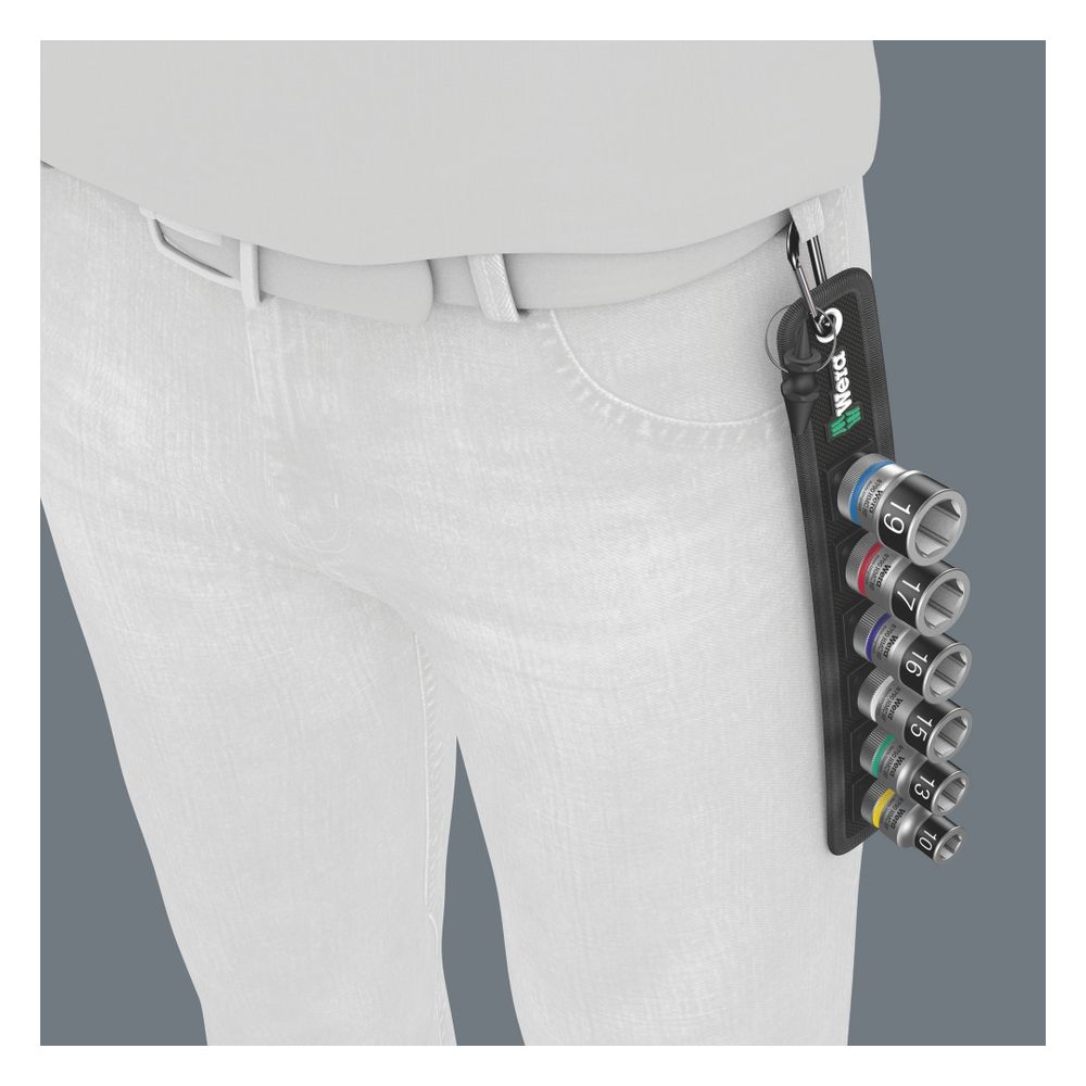 Wera Steckschlüsseleinsatz-Satz Belt C 1, 1/2", 7-teilig, mit Haltefunktion, Take it ... WERA-05003995001 4013288204400 (Abb. 3)