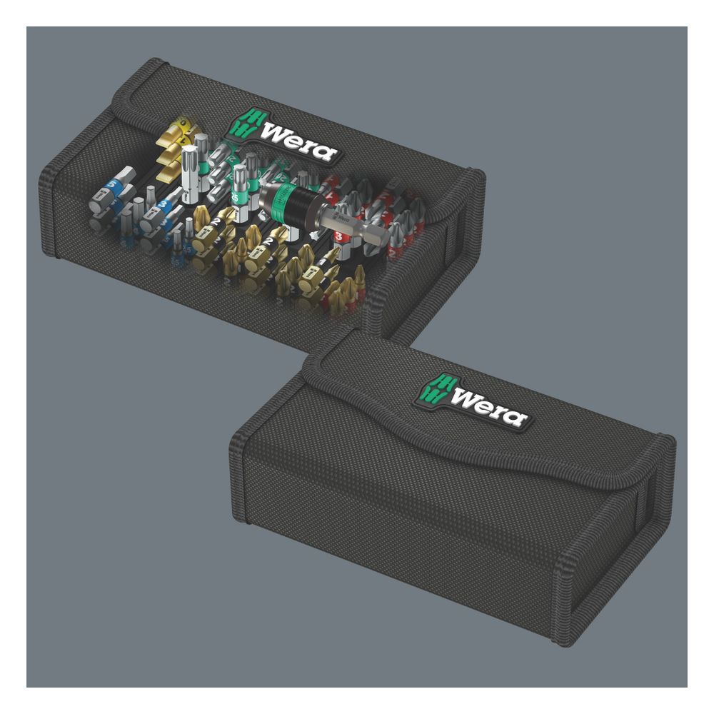 Wera Bit-Safe 61 Universal 1 Bitset, 61-teilig, mit Rapidaptor-Schnellwechselfutter, ... WERA-05057122001 4013288100689 (Abb. 2)