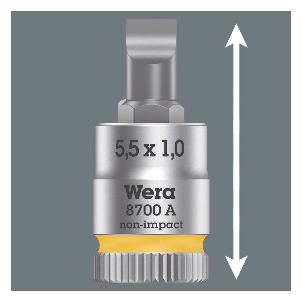 Wera Schlitz-Steckschlüsseleinsatz 8700 A FL, 0,8x5,5x28mm, 1/4", 05003320001... WERA-05003320001 4013288187314 (Abb. 3)