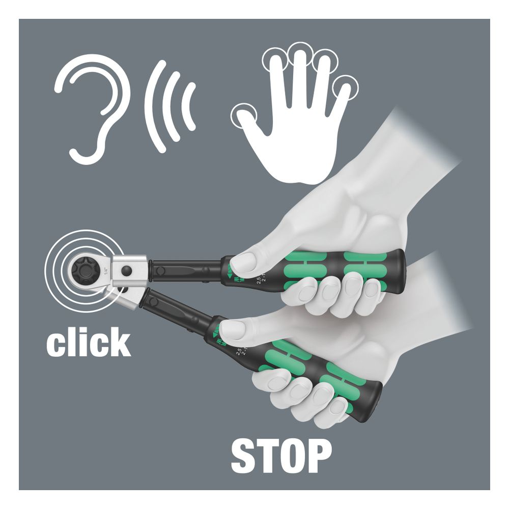 Wera Drehmomentschlüssel Click-Torque X 1, 2,5-25 Nm, 9x12mm, 283mm, 05075651001... WERA-05075651001 4013288193773 (Abb. 5)