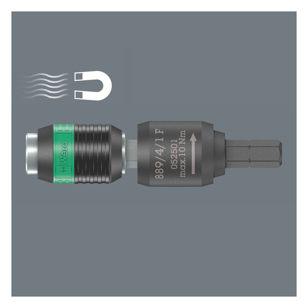 Wera Freilauf-Bithalter 889/4/1 F Rapidaptor, 1/4"-Sechskant x 64mm, mit Schnellwechs... WERA-05052501001 4013288217585 (Abb. 3)