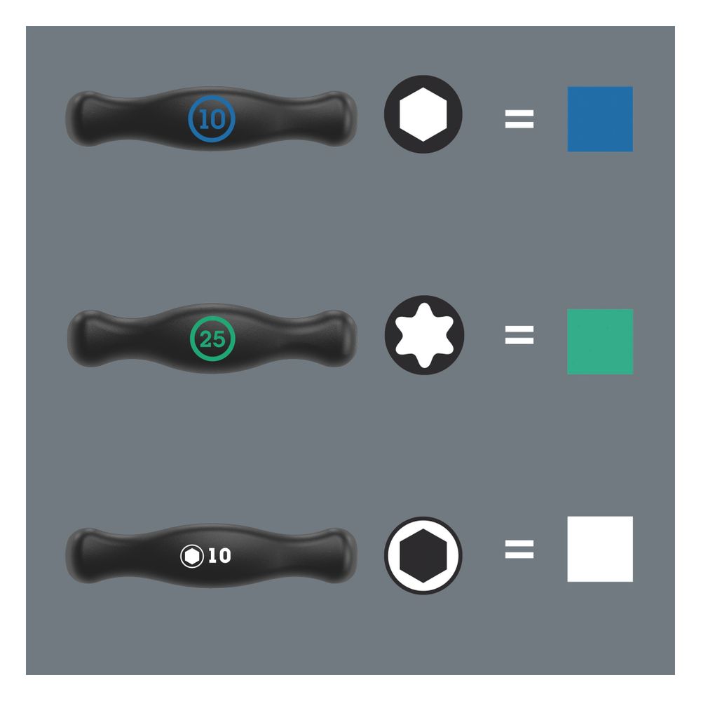Wera Quergriff-Sechskantschraubendreher 454 HF Serie 400, Hex-Plus, 3x100mm, Mattverc... WERA-05023334001 4013288207838 (Abb. 9)
