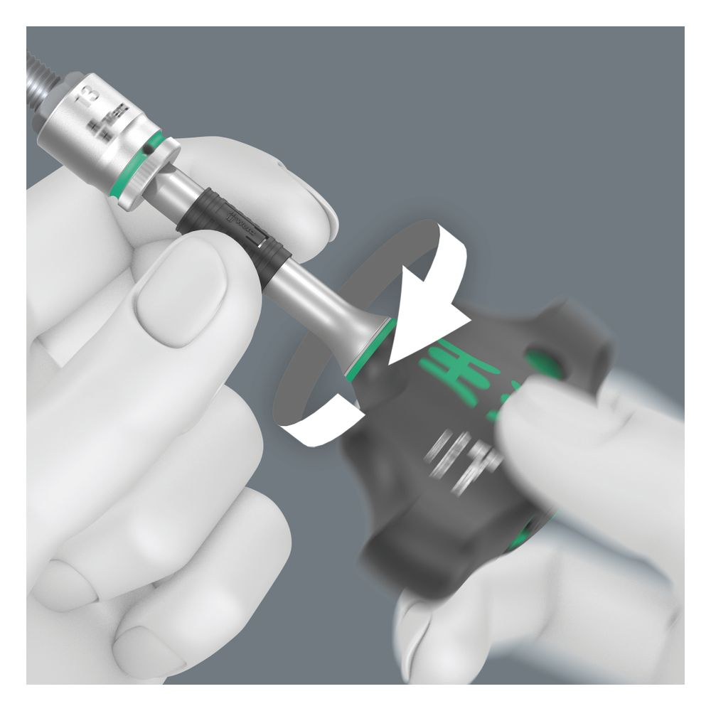 Wera Quergriff-Adapterschraubendreher 411 A RA, 1/4", 45mm, 05023460001... WERA-05023460001 4013288222817 (Abb. 3)