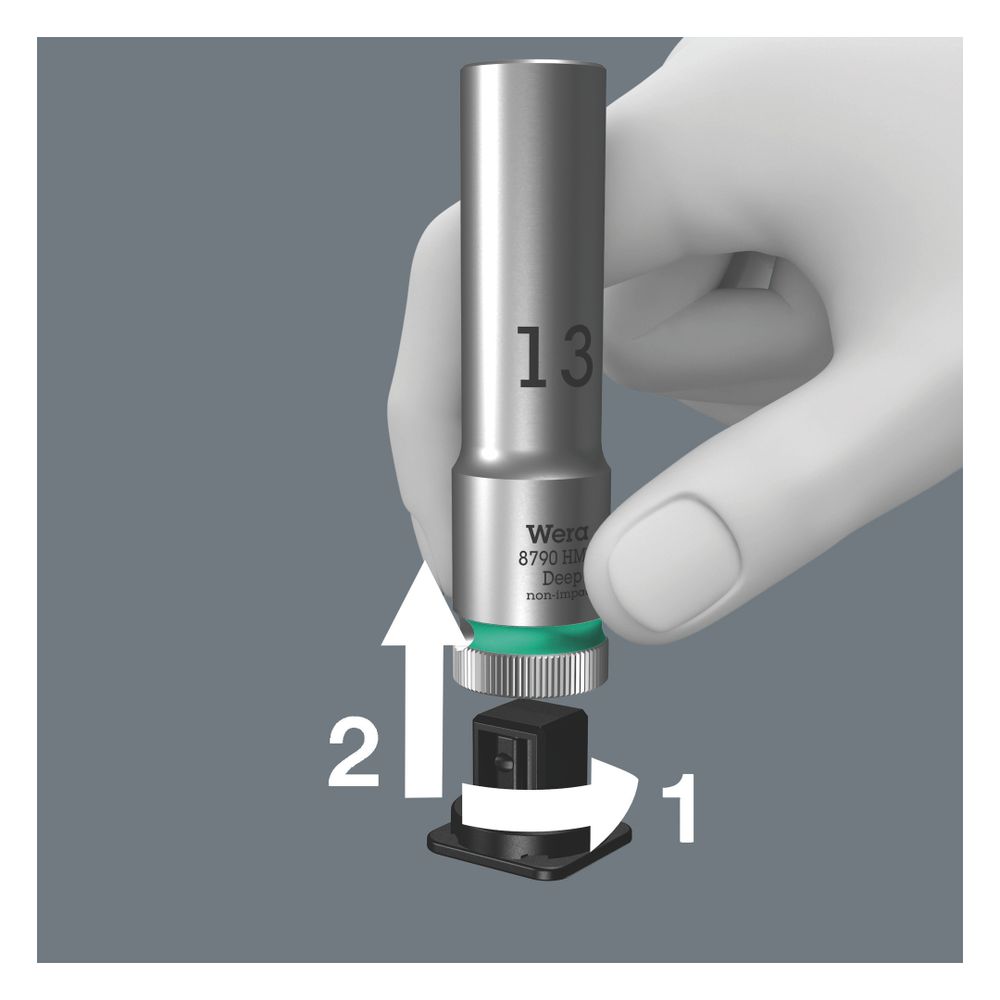 Wera Steckschlüsseleinsatz-Satz Belt C Deep 1, 1/2", 6-teilig, 05004565001... WERA-05004565001 4013288210708 (Abb. 8)