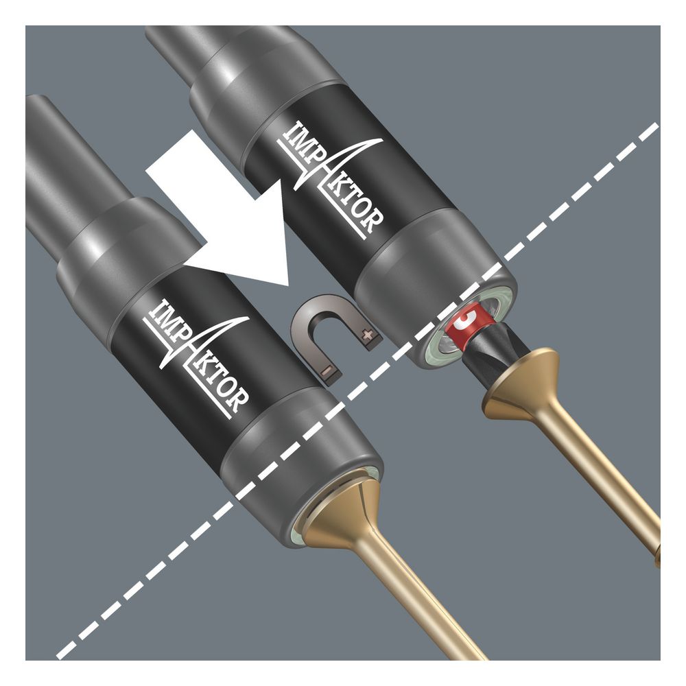 Wera Impaktor Halter 897/4 IMP R, 1/4"-Sechskant x 75mm, magnetisch, schlagschrauberf... WERA-05057676001 4013288157812 (Abb. 4)