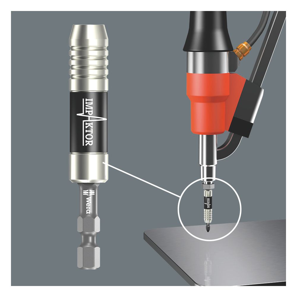 Wera Impaktor Halter 897/4 IMP, magnetisch, 1/4"-Sechskant x 75mm, Edelstahl, 0505767... WERA-05057675001 4013288157805 (Abb. 4)