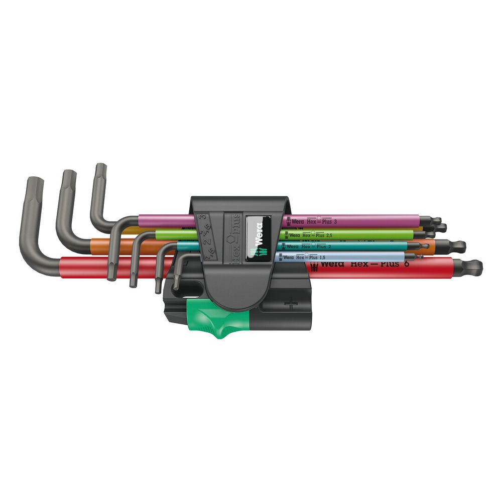 Wera Winkelschlüsselsatz 950/7 Hex-Plus Multicolour Magnet 1, 7-teilig, 1,5-6,0mm, Bl... WERA-05022534001 4013288183750 (Abb. 2)