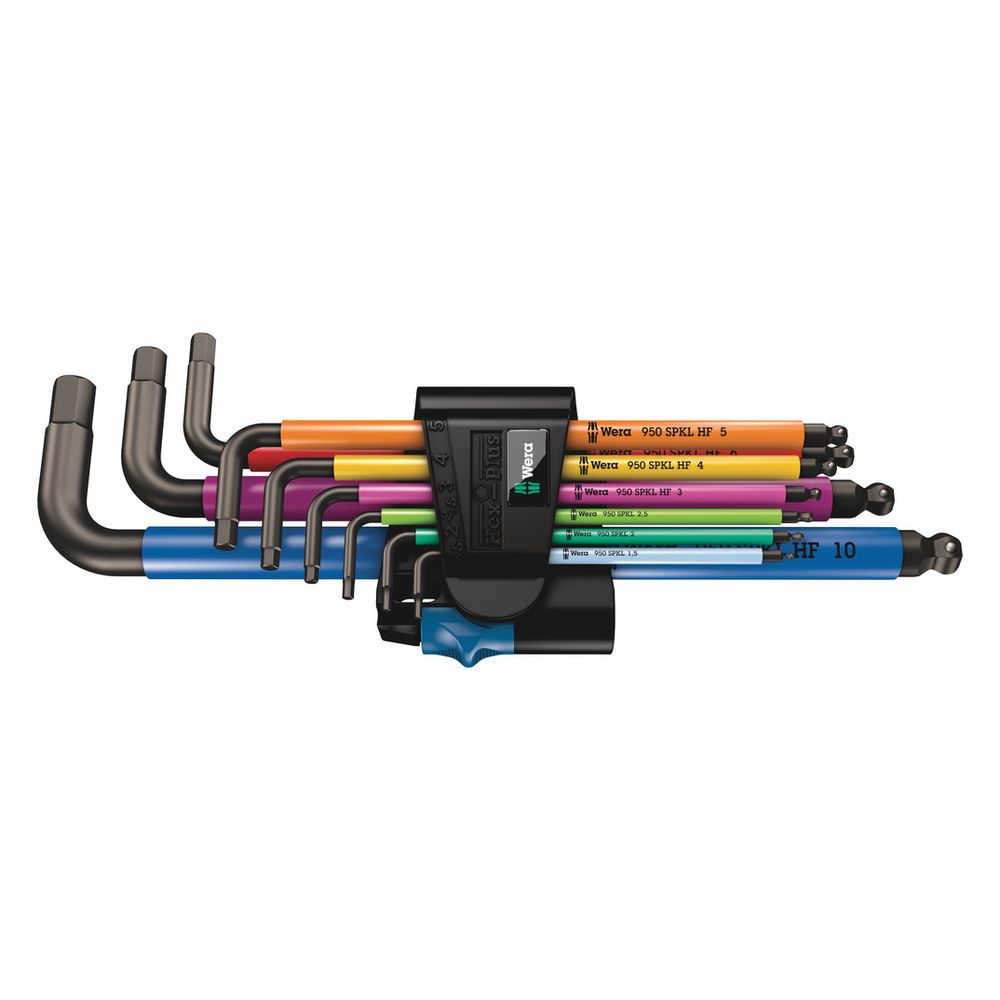 Wera Winkelschlüsselsatz 950/9 Hex-Plus Multicolour HF 1, 9-teilig, 1,5-10mm, BlackLa... WERA-05022210001 4013288188403 (Abb. 2)