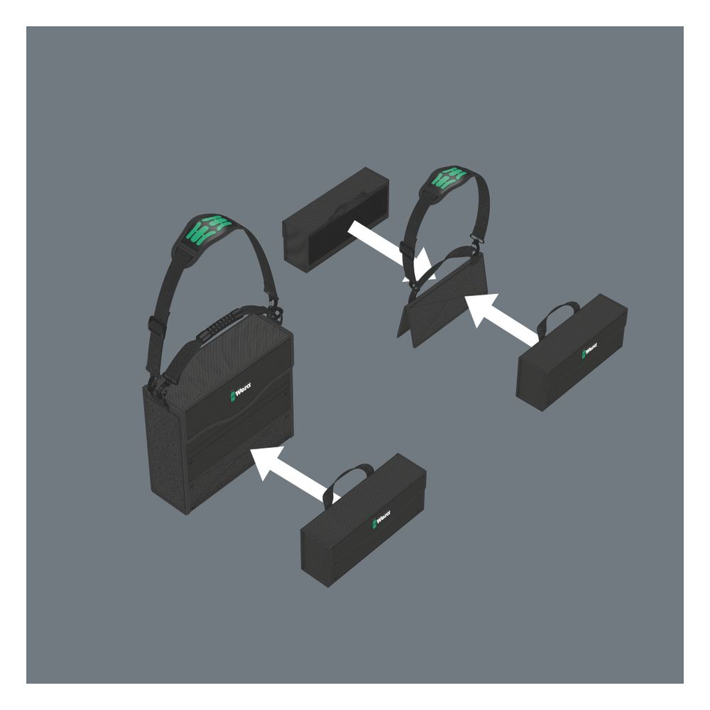 Wera Werkzeug-Box 2go 3, 130x325x80mm, 05004352001... WERA-05004352001 4013288187369 (Abb. 5)