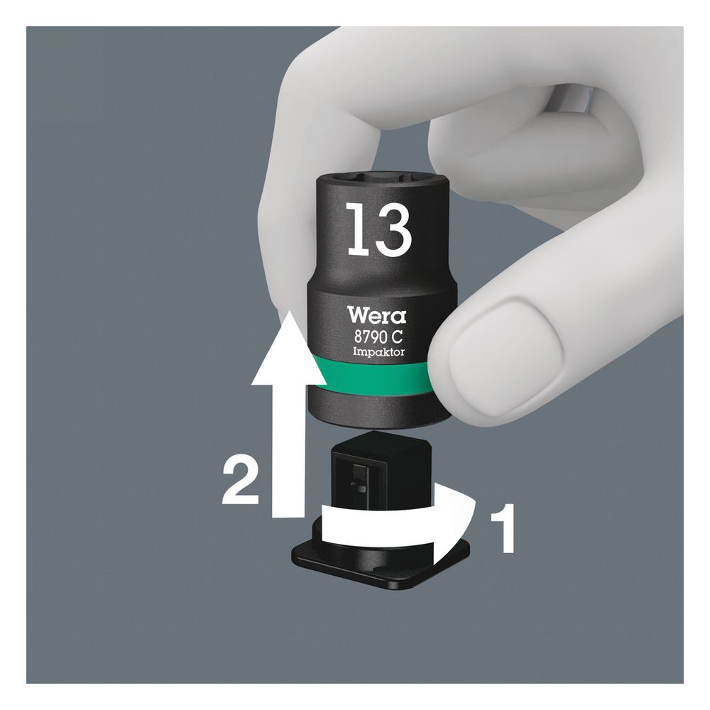Wera Steckschlüsseleinsatz-Satz Belt C Impaktor 1, 1/2", 9-teilig, Schlagschrauberfes... WERA-05004580001 4013288210104 (Abb. 6)
