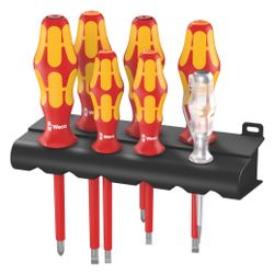 Wera Schraubendrehersatz Kraftform Plus Serie 100, 7-teilig, isoliert, mit Lasertip, ... WERA-05006148001 4013288041715 (Abb. 1)