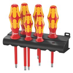 Wera Schraubendrehersatz Kraftform Plus Serie 100, 6-teilig, isoliert, Lasertip, mit ... WERA-05006145001 4013288027887 (Abb. 1)