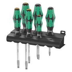 Wera Schraubendrehersatz Kraftform Plus 334/355 SK/6, Lasertip, mit Wandhalter, 05007... WERA-05007681001 4013288111425 (Abb. 1)