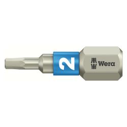 Wera Innensechskant-Bit 3840/1 TS, Hex-Plus, Torsionszone, Edelstahl, 2mm x 25mm, 1/4... WERA-05071071001 4013288111203 (Abb. 1)