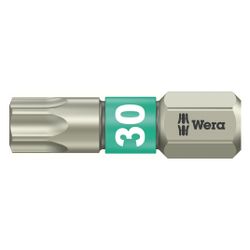Wera Innensechsrund-Bit 3867/1 TS, TX 30, 25mm, 1/4"-Sechskant, Edelstahl, 0507103700... WERA-05071037001 4013288111111 (Abb. 1)