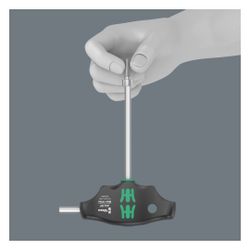 Wera Quergriff-Sechskantschraubendreher 454 HF Serie 400, Hex-Plus, 3x100mm, Mattverc... WERA-05023334001 4013288207838 (Abb. 1)