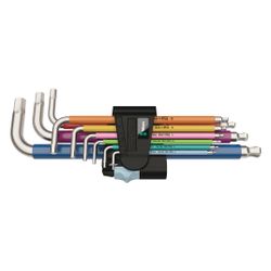 Wera Winkelschlüsselsatz 3950/9 Hex-Plus Multicolour Stainless 1, 1,5-10mm, Edelstahl... WERA-05022669001 4013288185211 (Abb. 1)