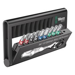 Wera Bit-Check 10 Zyklop Mini BiTorsion 1, 10-teilig, 87mm Bit-Knarre, 9 Bits, 050574... WERA-05057418001 4013288195951 (Abb. 1)