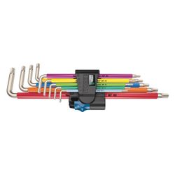 Wera Winkelschlüsselsatz 3967/9 TX SXL Multicolour HF Stainless 1, 9-teilig, Edelstah... WERA-05022689001 4013288207128 (Abb. 1)