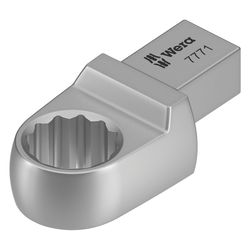 Wera Einsteck-Ringschlüssel 7771, 9x12mm Aufnahme, 16mm, Chrom-Vanadium-Stahl, Mattve... WERA-05078629001 4013288196248 (Abb. 1)