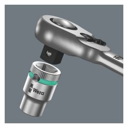 Wera Umschaltknarre Zyklop Metal 8004 A, 1/4", 141mm, 05004004001... WERA-05004004001 4013288174024 (Abb. 1)