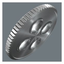 Wera Einsteckknarre 7772 B, umschaltbar, 9x12mm, 3/8", Chrom-Vanadium-Stahl, Mattverc... WERA-05078636001 4013288196446 (Abb. 1)