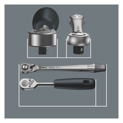Wera Knarrensatz Zyklop Metal 8100 SB HF 1, 3/8", 13-teilig, mit Haltefunktion, 05003... WERA-05003785001 4013288195081 (Abb. 1)