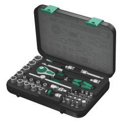 Wera Knarrensatz Zyklop Speed 8100 SA 2, 1/4", 42-teilig, Metallkassette, 05003533001... WERA-05003533001 4013288121103 (Abb. 1)