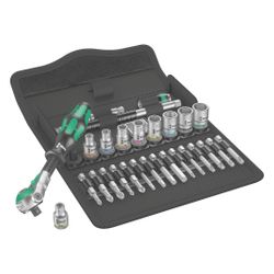 Wera Steckschlüsselsatz 8100 SA 6 Zyklop Speed, 1/4"-Antrieb, 28-teilig, in Textil-Bo... WERA-05004016001 4013288174000 (Abb. 1)