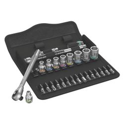 Wera Knarrensatz Zyklop Metal 8100 SA 7, 1/4", 28-teilig, metrisch, mit Durchsteckvie... WERA-05004017001 4013288173898 (Abb. 1)