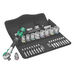 Wera Zyklop Speed-Knarrensatz 8100 SB 6, 3/8", 29-teilig, Tasche, 05004046001... WERA-05004046001 4013288173911 (Abb. 1)