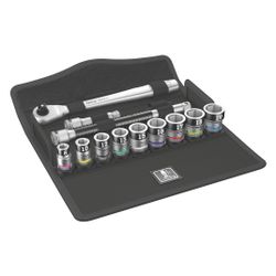 Wera Knarrensatz Zyklop Metal 8100 SB HF 1, 3/8", 13-teilig, mit Haltefunktion, 05003... WERA-05003785001 4013288195081 (Abb. 1)