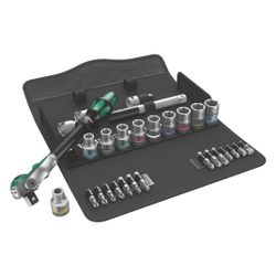 Wera Steckschlüsselsatz 8100 SC 6, 1/2", 28-teilig, Tasche, 05004076001... WERA-05004076001 4013288173874 (Abb. 1)