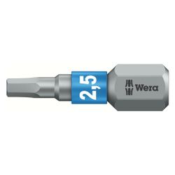 Wera Innensechskant-Bit 840/1 BTZ, 2,5mm x 25mm, 1/4"-Sechskant, 05056682001... WERA-05056682001 4013288182432 (Abb. 1)