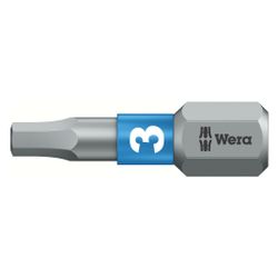 Wera Innensechskant-Bit 840/1 BTZ, Hex-Plus BiTorsion, 3mm x 25mm, 1/4"-Sechskant... WERA-05056683001 4013288182449 (Abb. 1)