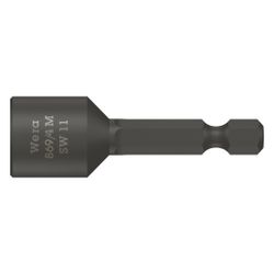 Wera Steckschlüsseleinsatz 869/4 M, magnetisch, 11mm, 50mm, 1/4"-Sechskant, 050604260... WERA-05060426001 4013288101136 (Abb. 1)