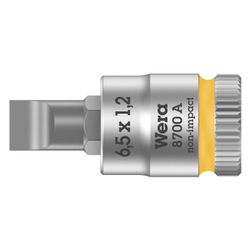 Wera Schlitz-Steckschlüsseleinsatz 8700 A FL, 1,2x6,5x28mm, 1/4", Mattverchromt... WERA-05003322001 4013288187338 (Abb. 1)