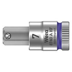 Wera Bitnuss 8740 A HF Zyklop, 1/4", 7x28mm, Innensechskant, Mattverchromt, 050033410... WERA-05003341001 4013288189547 (Abb. 1)