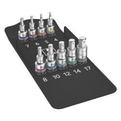 Wera Bitnuss-Satz Zyklop 8740 C HF 1, 1/2", 9-teilig, Innensechskant, 60mm, 050042010... WERA-05004201001 4013288184283 (Abb. 1)