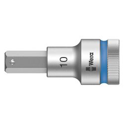 Wera Bitnuss 8740 C HF, 10mm, 60mm, 1/2", Chrom-Vanadium, Mattverchromt, 05003825001... WERA-05003825001 4013288183262 (Abb. 1)