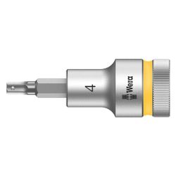 Wera Bitnuss 8740 C HF, 4x60mm, 1/2", Chrom-Vanadium, Mattverchromt, 05003820001... WERA-05003820001 4013288183217 (Abb. 1)