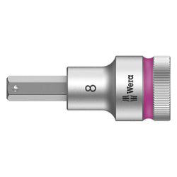 Wera Bitnuss 8740 C HF, 8mm, 60mm, 1/2", mit Haltefunktion, Mattverchromt, 0500382400... WERA-05003824001 4013288183255 (Abb. 1)